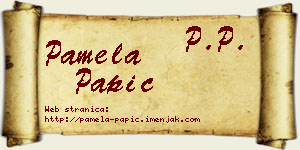 Pamela Papić vizit kartica
